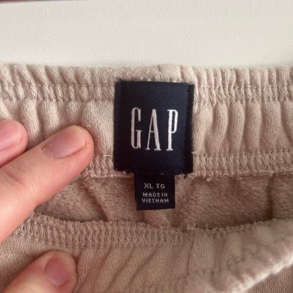 Women's GAP Matching Lounge Set Sweat Pants and Cardigan Top - Beige - Size XL - Picture 5 of 6